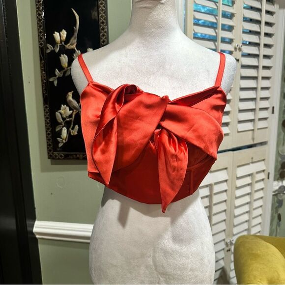 Target Black History Month Exclusive – Red Satin Corset Top - Picture 1 of 8